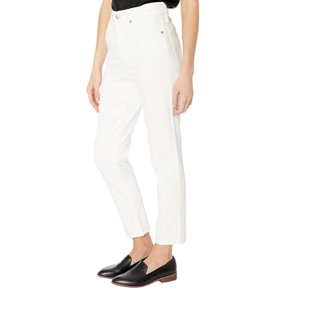 MADEWELL the Perfect Vintage Jean! white, raw hem - Picture 2 of 8
